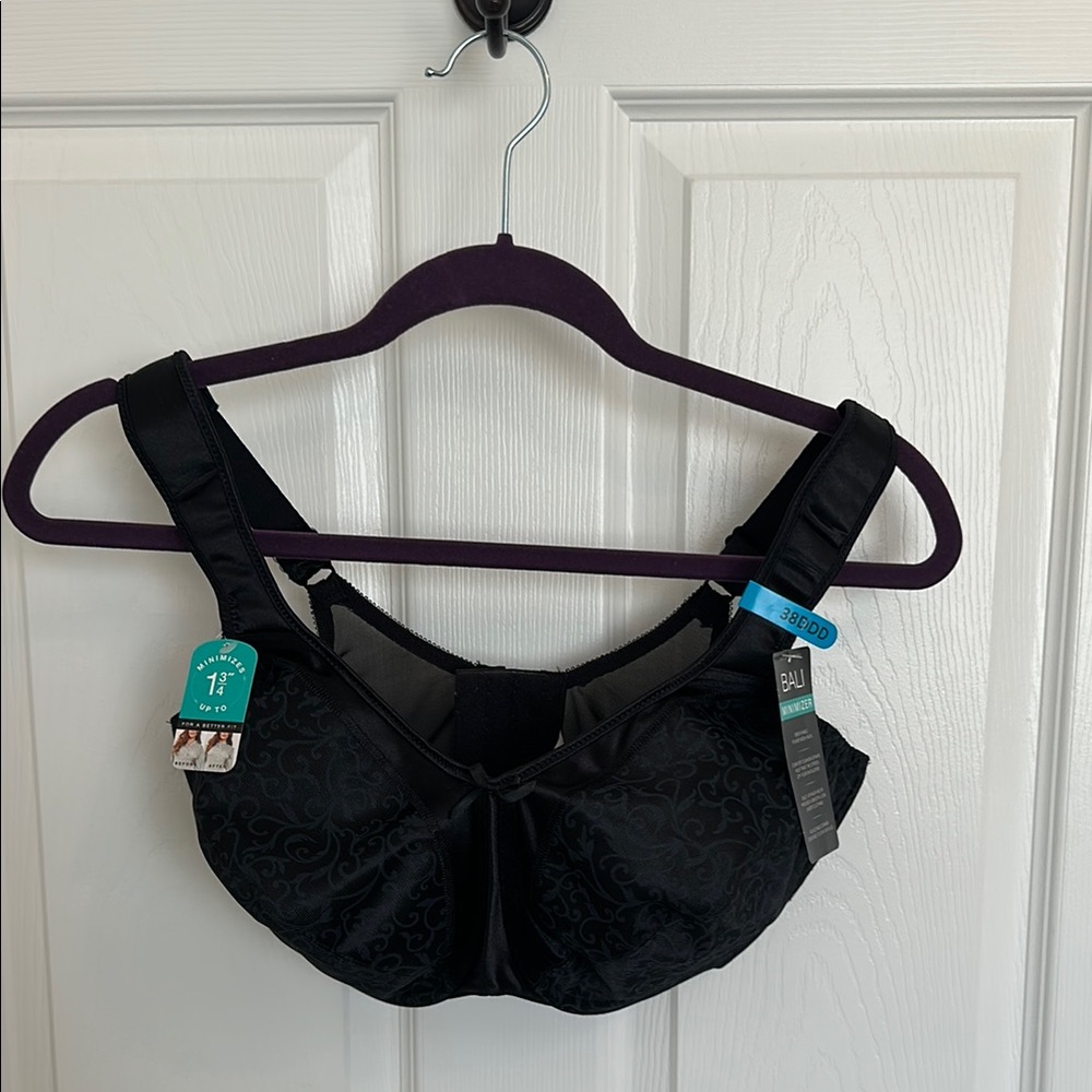 Bali Women's Minimizer Black Bra 38DDD